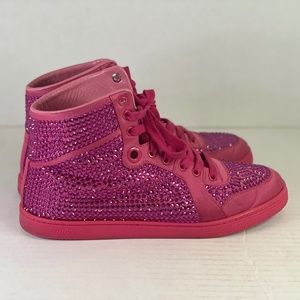 GUCCI RHINESTONE TENNIS SHOES SIZE 10